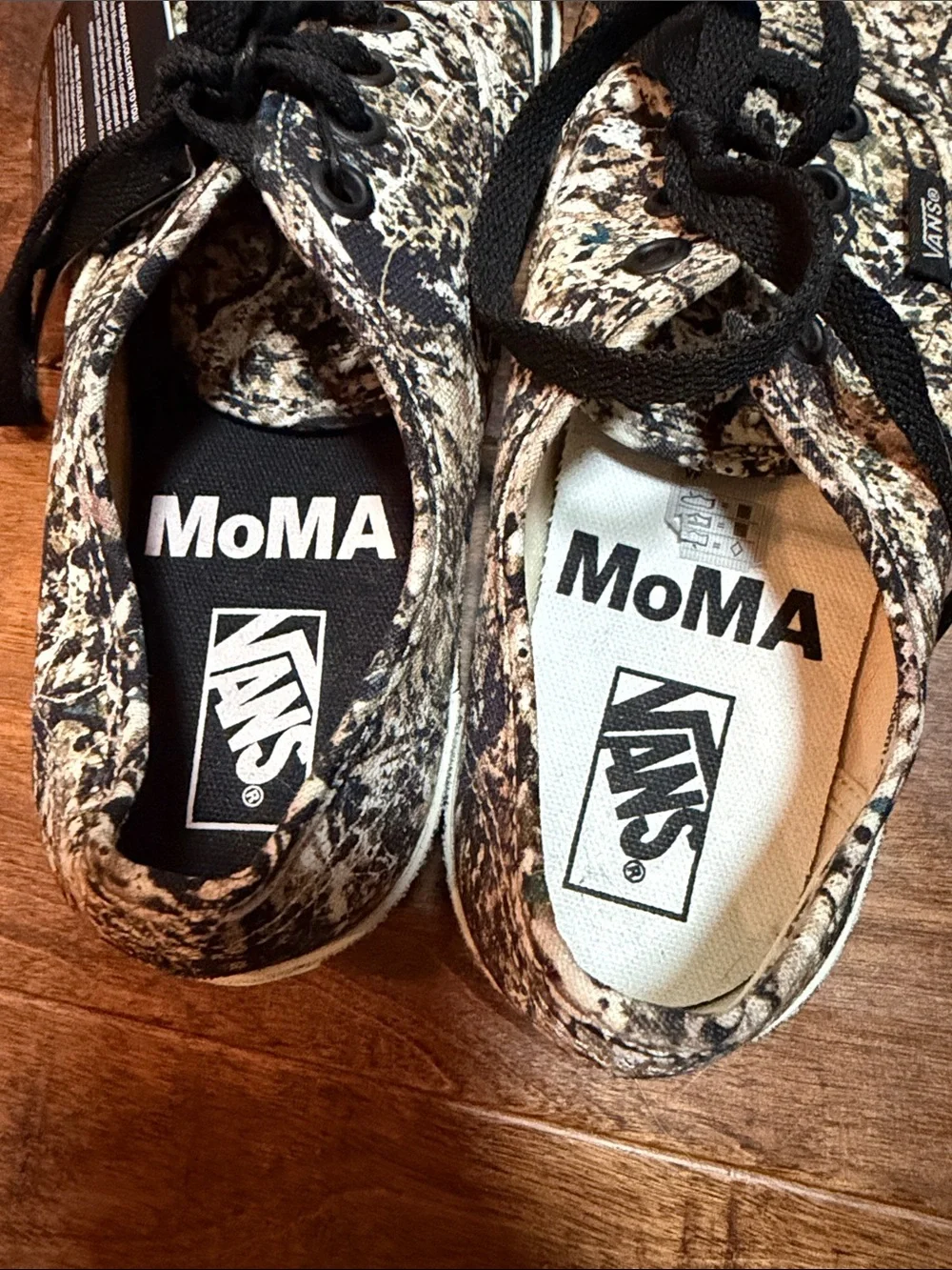 MoMA x Vans Authentic 'Jackson Pollock's Low Top Sneaker, size 5